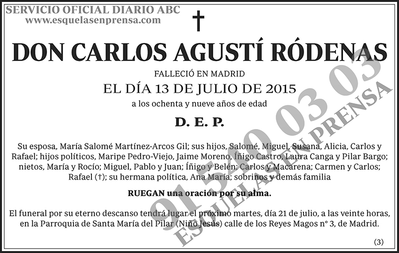Carlos Agustí Ródenas